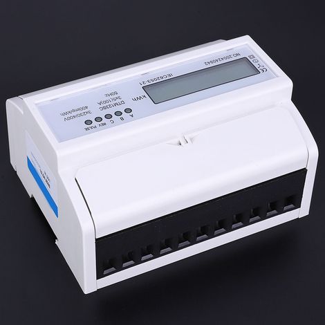 Compteur d'énergie triphasé DTM123SC avec affichage LCD 5-100 A (1/4)