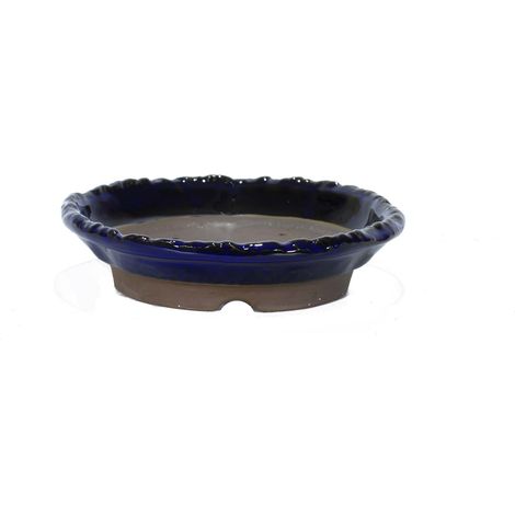 Vaso bonsai kusamono smaltato cm. 18 (1/2)