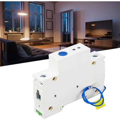 Disjoncteur sur rail DIN TONGOU 1P 230V avec WIFI, disjoncteur intelligent, interrupteur intelligent, télécommande, 25A sans compteur. (1/5)