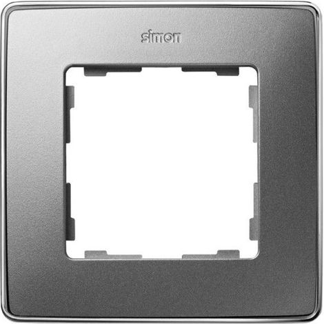 Marco 1 elemento aluminio frio base cromo SIMON 82 DETAIL 8201610-093