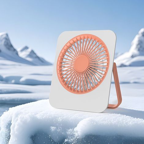 Petit ventilateur de bureau, vent fort, silencieux, extérieur, portable, fin, rechargeable par usb, mini ventilateur mural (1/5)