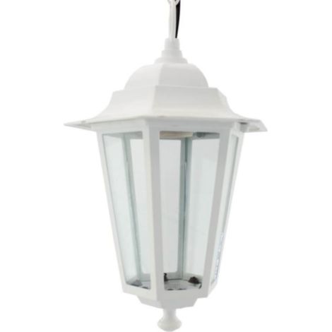 Gartenlaterne Aluminium hängend E27 60W Weiß GSC 000700075 (1/2)