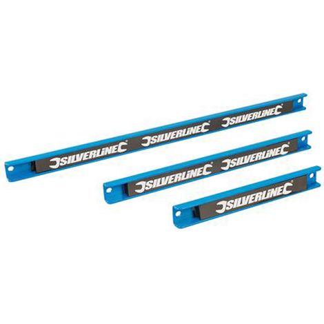 BARRA MAGNETICA CREMAGLIERA MAGNETICA PER UTENSILI 3 PZ 200-300-460mm SILVERLINE