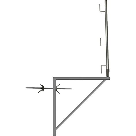 2 Verzinkte Gerüstkonsolen 1.00m x 1.00m - Rundrohr - 110011009/02