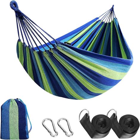 Hamacs de camping portables, hamacs de voyage avec bretelles réglables, équipement de camping et de randonnée