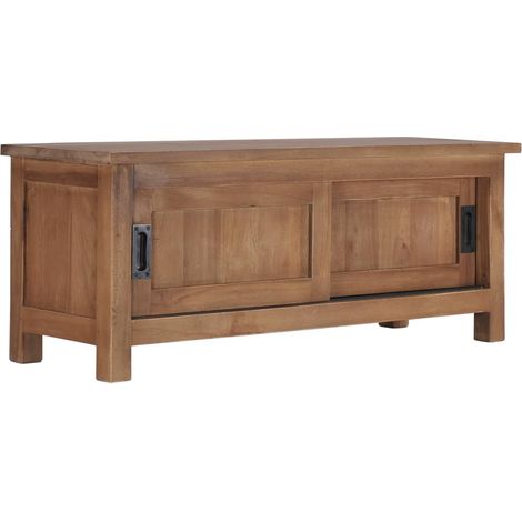 Meuble TV 90x30x35 cm Bois de teck massif