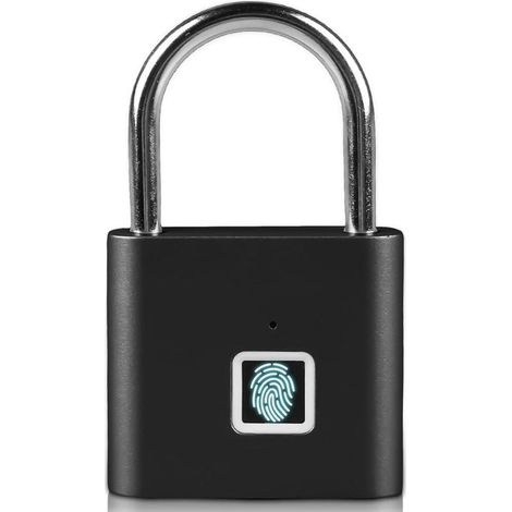 Cadenas intelligent étanche avec empreintes digitales, cadenas à empreintes digitales, chargement USB, pour salle de sport, bagages (1/5)