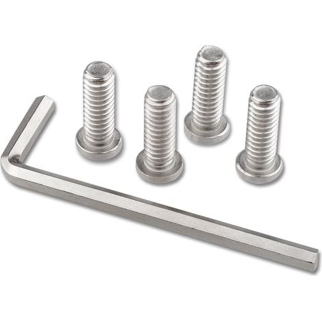 1/4" Filetage mâle hexagonale Tête Bout chanfreiné Edge Visser Adaptateur pour Rig Cage Embase (1/4)