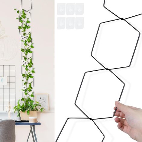 Trellis de 2,35 m pour plantes grimpantes (intérieur et extérieur) – Support en chaîne pour plantes d'intérieur (Monstera, Pothos, lierre, rosiers) (1/5)