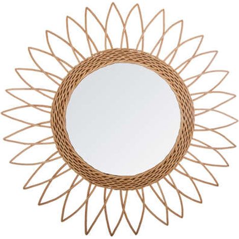 Specchio in rattan Rosace D50cm - Atmosphera créateur d'intérieur (1/5)