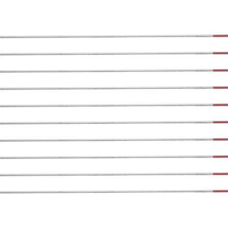 Électrode de tungstène WT20 professionnelle, thoriée à 2 % pour machine à souder TIG (1,0 mm x 150 mm) (1/5)