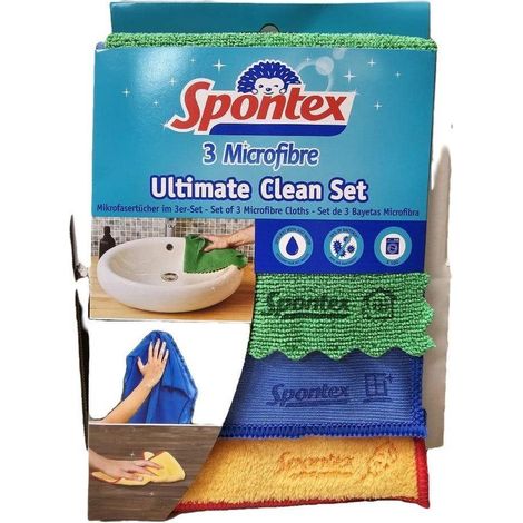 Ensemble de chiffons spontex microfibra lavable reutilizable (1/2)