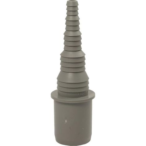 1 Raccord droit DN 32, Polypropylène, Gris, Pour lave-linge et lave-vaisselle (1/4)