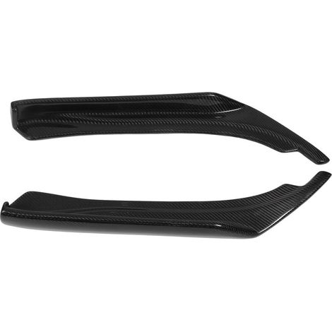 Jeffergarden Diffuseur de pare-choc arrière en Fiber de carbone, 2 pièces, séparateur de lèvre latérale, tabliers d'extension de remplacement pour Infiniti Q50 2014 – 2022