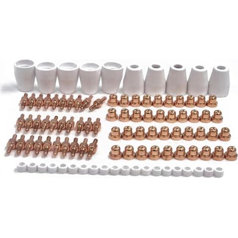 100pcs PT31 Extend Plasma Cutter Torch Nozzle Electrodes Nozzles Kit LG40A Accessory Set (1/5)