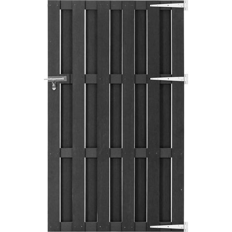 Portillon WPC 100x180 cm Gris (1/5)