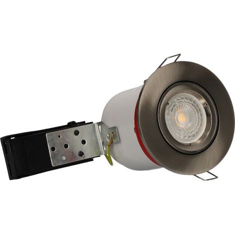 Spot encastré orientable BBC GU10 Ø100mm SPT204 - 5W - 380lm Acier 2700K (1/5)