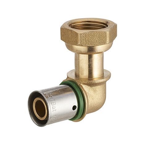 Coude femelle écrou libre à sertir pour tube PER NOYON & THIEBAULT Ø16 - F15x21 (1/2)