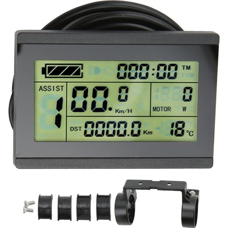 Écran LCD3 KT 72V pour vélo électrique avec connecteur SM, compatible contrôleur KT (1/5)