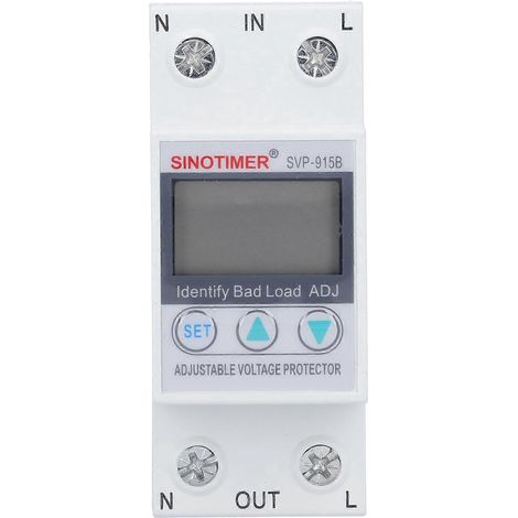 Über- und Unterspannungsschutzgerät mit einstellbarem LCD-Display, Schutzrelais und Monitor (230 V Wechselstrom) (1/4)