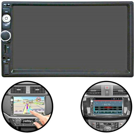 7" Autoradio 2 DIN Touch Screen Stereo Bluetooth AUX USB FM TF EC-7020 (1/5)