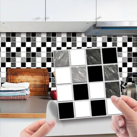 Transformez les murs de votre chambre à coucher, carreaux muraux autocollants, 30 pièces, 10 x 10 cm