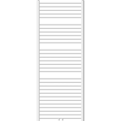 ECD Germany Badheizkörper 750 x 1800 mm - Weiß - gerade mit Mittelanschluss - Design Heizkörper Handtuchwärmer Handtuchtrockner Handtuchheizkörper Handtuchheizung Handtuchheizer Badezimmer Heizung