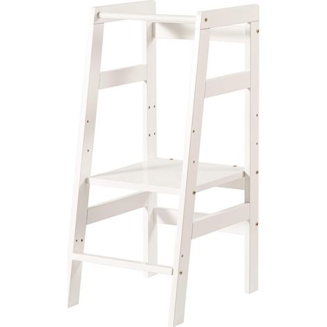Torre Montessoriana Rebecca Mobili Zalina 90x40x49 Pino Bianco Scandinavo (1/4)