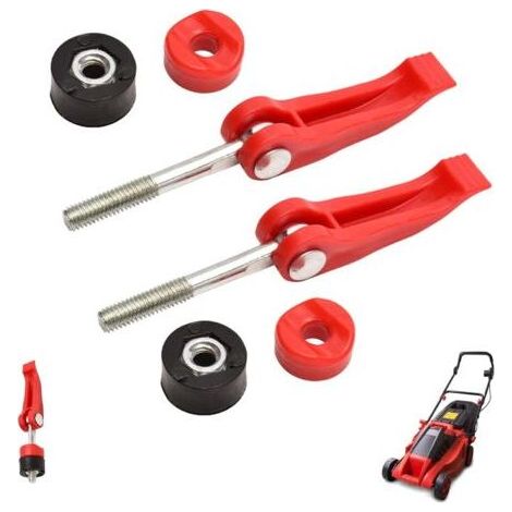 2 pcs Poignée de Tondeuse Vis pour Tondeuse à Gazon Poignée Universelle de Tondeuse à Gazon Tondeuse À Gazon Accessoires,Convient à La Plupart des Modèles de Tondeuses à Gazon,Solide (1/5)