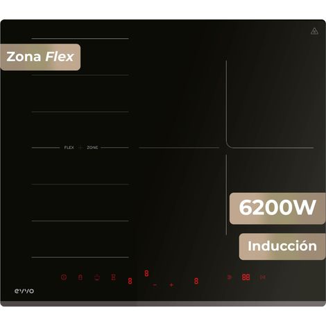 Cuisinière evvo v62 induction 7200W 4 zones (1/5)