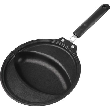 Sartén para omurice, sartén para arroz con tortilla, sartén antiadherente, equipada con un molde para arroz con tortilla, apta para cocinas de gas e inducción.