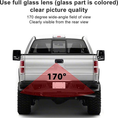 Poignée de hayon de camion, caméra de recul compatible avec Ford F150, F250, F350, F450 et F550 (1/5)