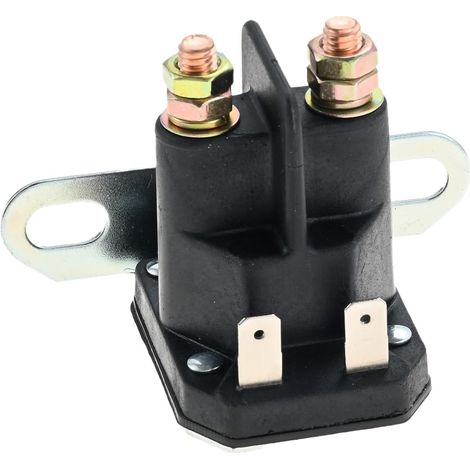 Solénoïde de tondeuse à gazon 4 pôles 12 V compatible avec MTD 725-04439  Relais solénoïde de démarreur pour VTT, motoneiges, tracteur à gazon pour Cub Cadet (1/5)