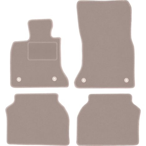 Tappetini auto in velluto per: BMW Serie 5 GT F07 liftback (2009-2017) beige (1/5)
