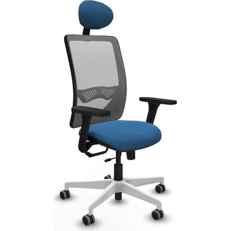 Chaise ergonomique piqueras y crespo Zulema gris cuir synthétique (1/2)
