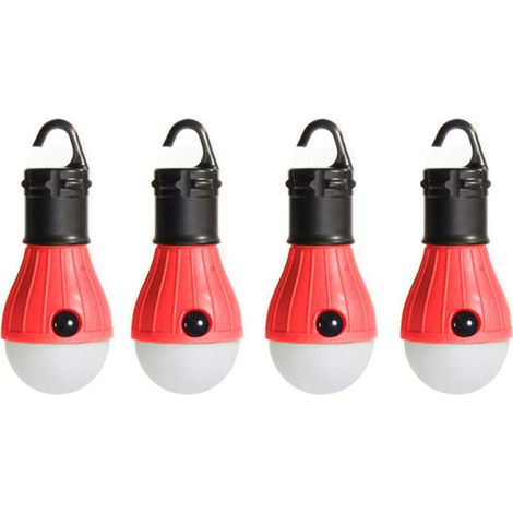 Ampoule pour tente de camping, équipement de camping, convient pour le camping, la randonnée et les excursions en autonomie, crochet rouge (1/5)