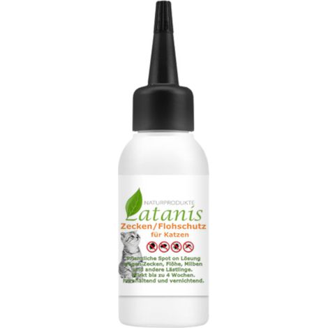 Latanis KT17 Forte - Zeckenschutz Flohschutz für Katzen, Extra starke Spot on Tropfen - 50 ml