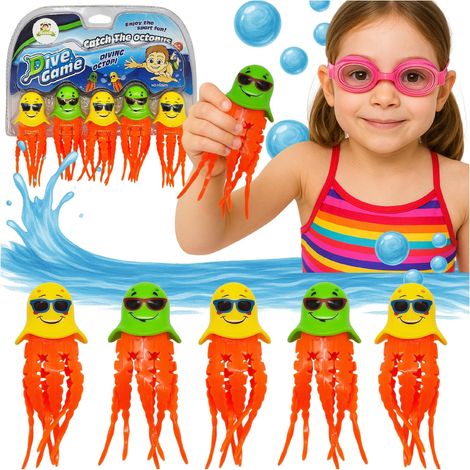 Wasserbecken Oktopus Tauch-Lernspielzeug-Set mit 5 Teilen (1/5)