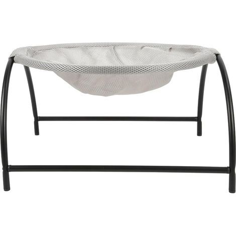 Elevated Dog Bed, Stable Metal Frame, Washable Breathable Mesh, Grey Interior (1/5)