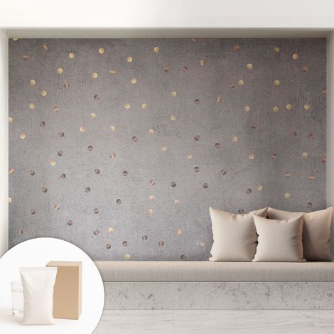 Tapete Tapete Vliestapete mit Kleber - Fototapete mit Motiv - Wandtapete modern - Wanddeko Symmetrische Punkte 208x146 cm (1/5)