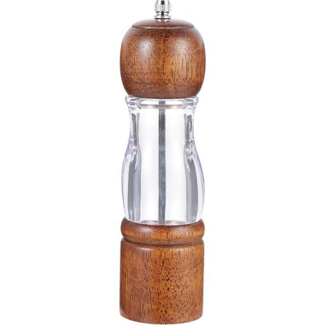 Moulin à poivre en bois transparent pour la cuisine, lot de 3 (1/5)