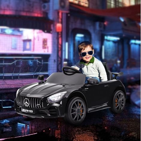 Auto elettrica per bambini Mercedes AMG GTR 12V telecomando OKMYHOME (1/4)