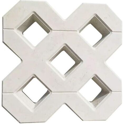 Paving Mold, Concrete Slab Mold, DIY Square Garden Plastic Concrete Path Paving Stone Propylene Paving Mold Walkway Garden Building Accessories Concrete Mold (40x40cm) (1/4)