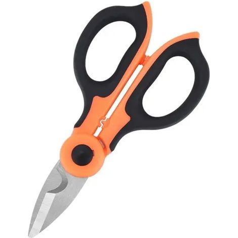 Nouveaux ciseaux en acier à haute teneur en carbone Ciseaux ménagers Outils Ciseaux d'électricien Outils de coupe de fil à dénuder pour tissus, papier et câble 1 pièces sans manchon