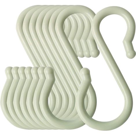 S-förmigen Haken Kunststoff Küche Bad Closet Hanger Töpfe Pfannen Tassen Utensilien (1/5)