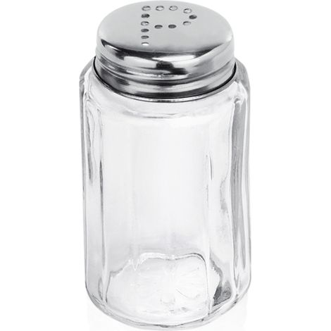 Poivrière en Verre/inox H 70 mm Ø 35 mm - Lot de 12 - Was Germany