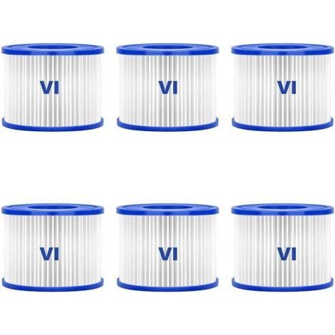 Bestway Spa Filter Type VI - 6-Piece Cylindrical Water Filtration System