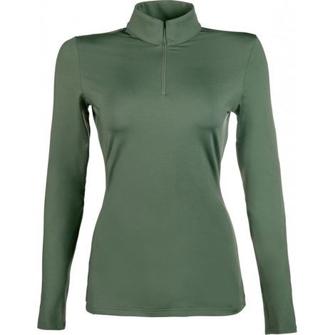 16/17 anni, Himbeere 8900: Kinder Basic Modell hochgeschlossenes Thermo-Reitshirt (1/5)