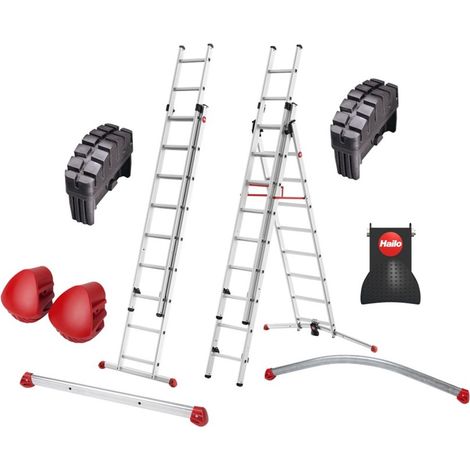 Stabilisateur HAILO 80 cm pour échelles ProfiStep monosection, robuste et sûr.