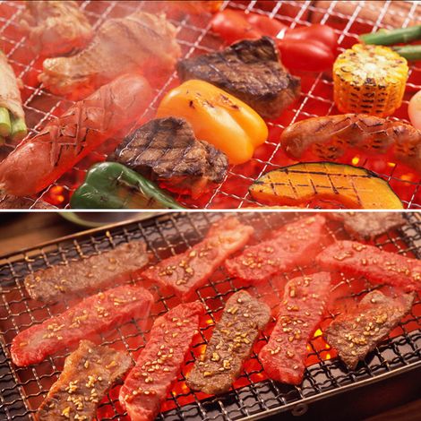 Grille de barbecue en acier inoxydable, filet multifonction pour cuisson et pique-nique (1/5)